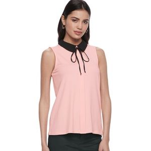 Peter Pan Collar Pleated Blouse